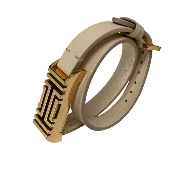 Tory Burch x Fitbit Flex Leather Bracelet Pink Goldtone - Picture 2 of 11
